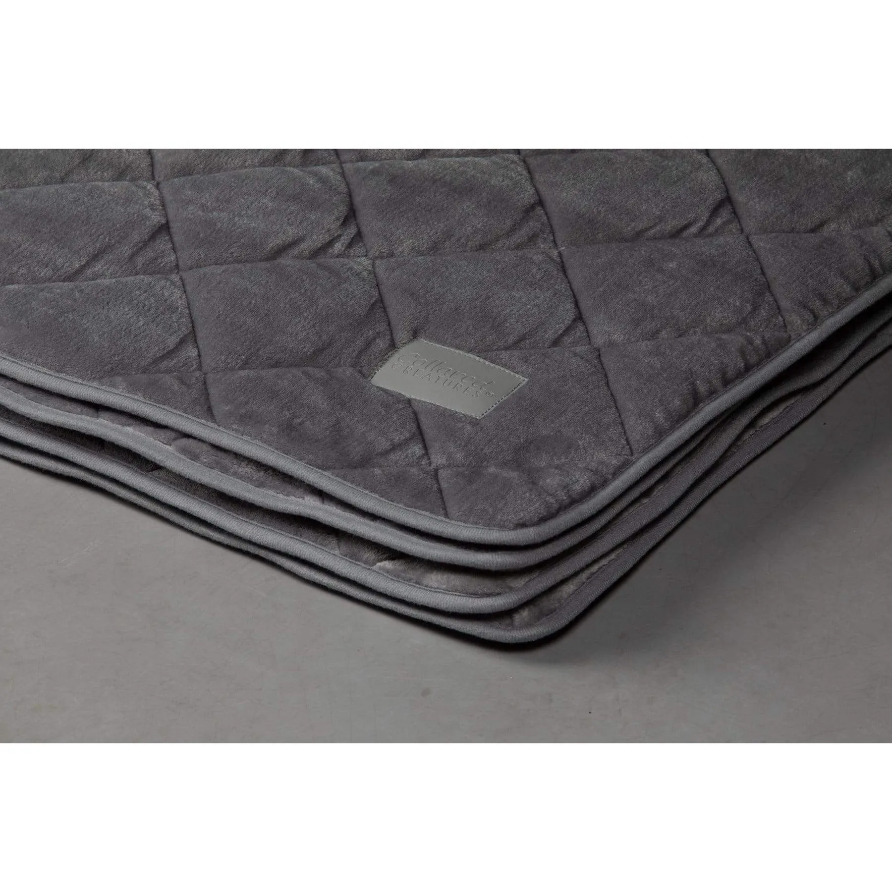 Collared Creatures - Luxury Quilted Grey Pet Blanket