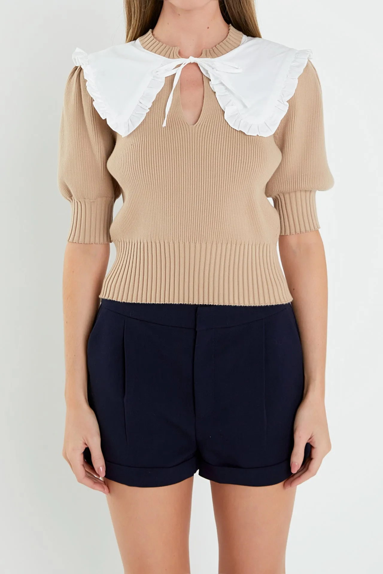 Collared Sweater Top