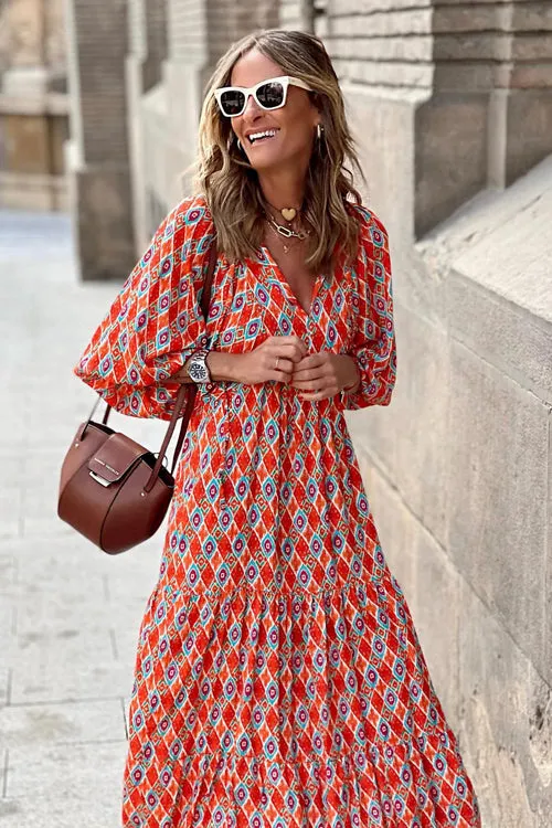 Completely In Love Boho Print Maxi Dress - 6 Colors