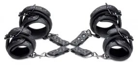 Concede Wrist and Ankle Restraint Set With Bonus Hog-Tie Adaptor