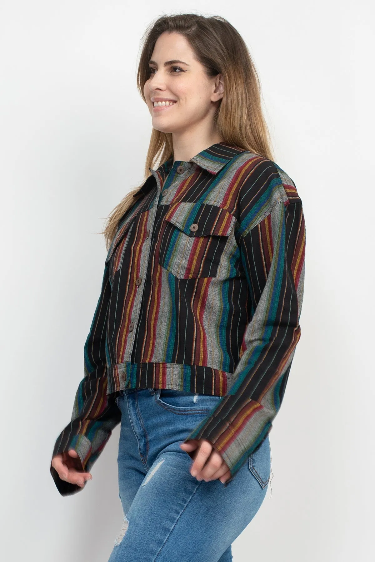 Cotton Striped Rancher Jacket