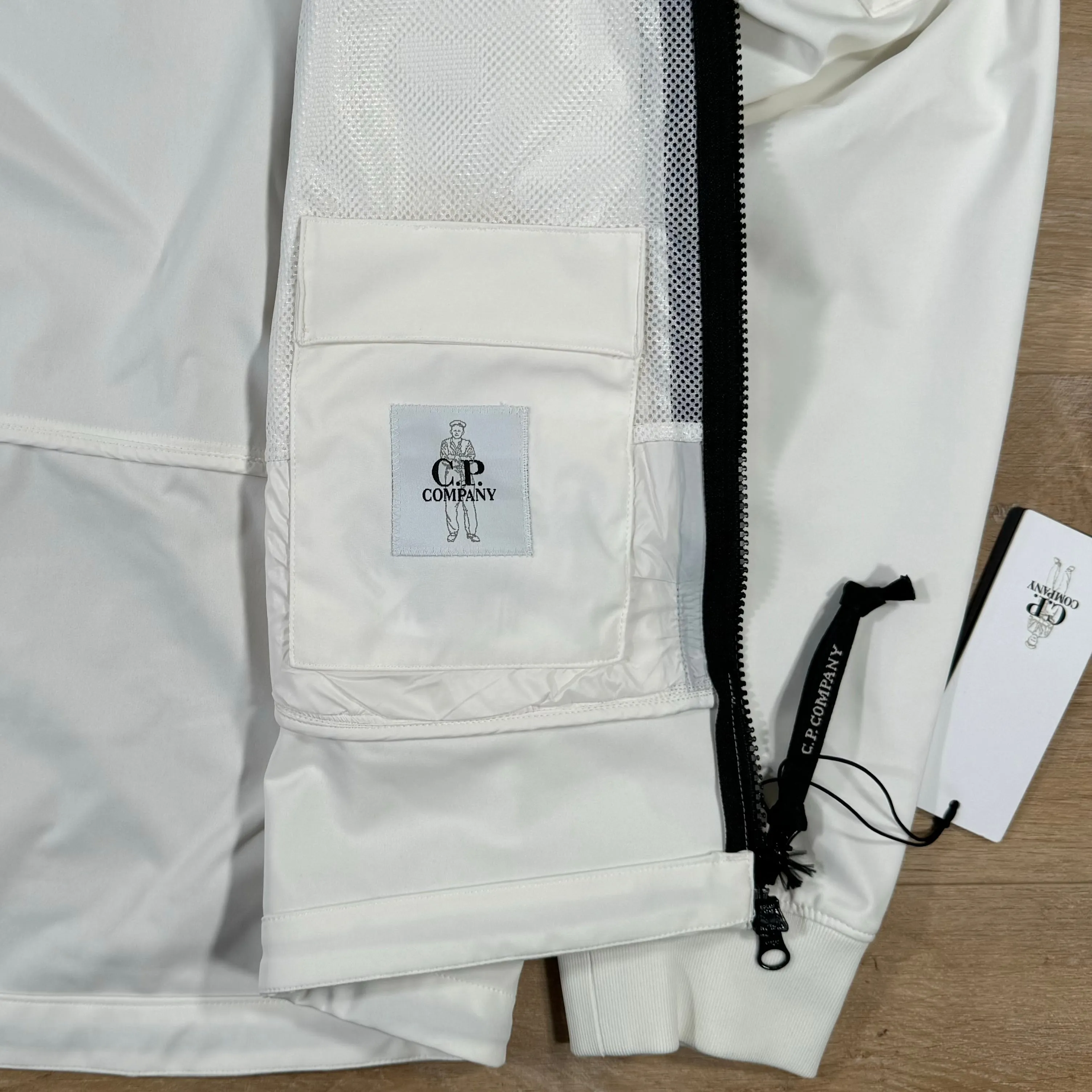 C.P. Company Soft Shell Lens Jacket in White