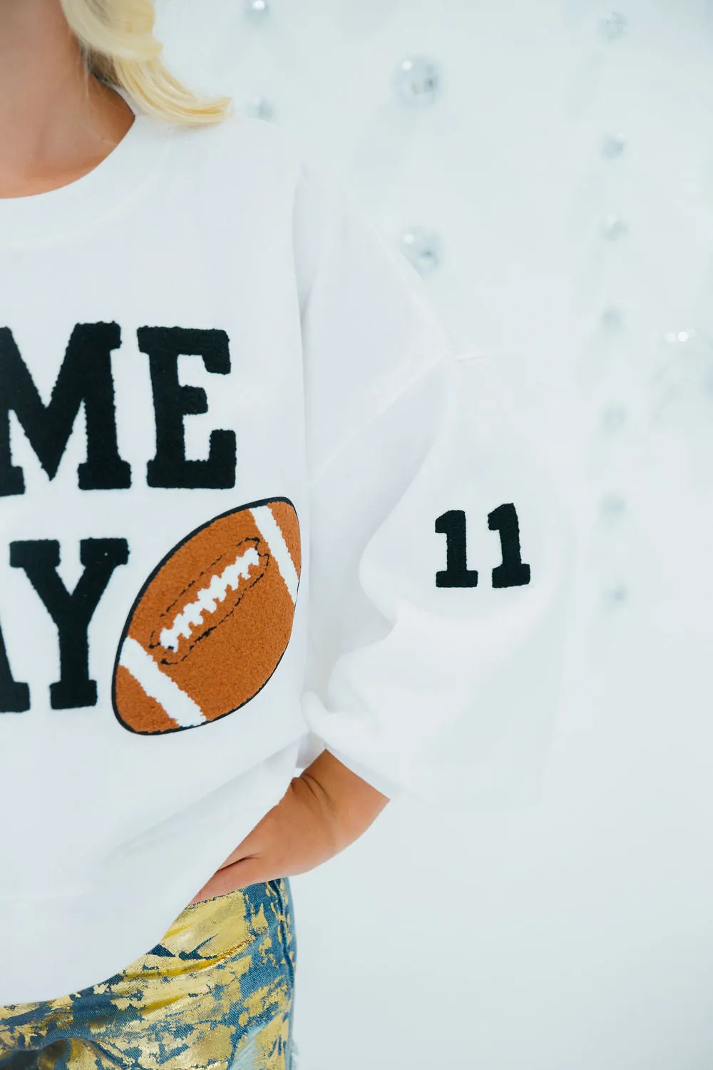 CUSTOM NUMBER GAME DAY PULLOVER