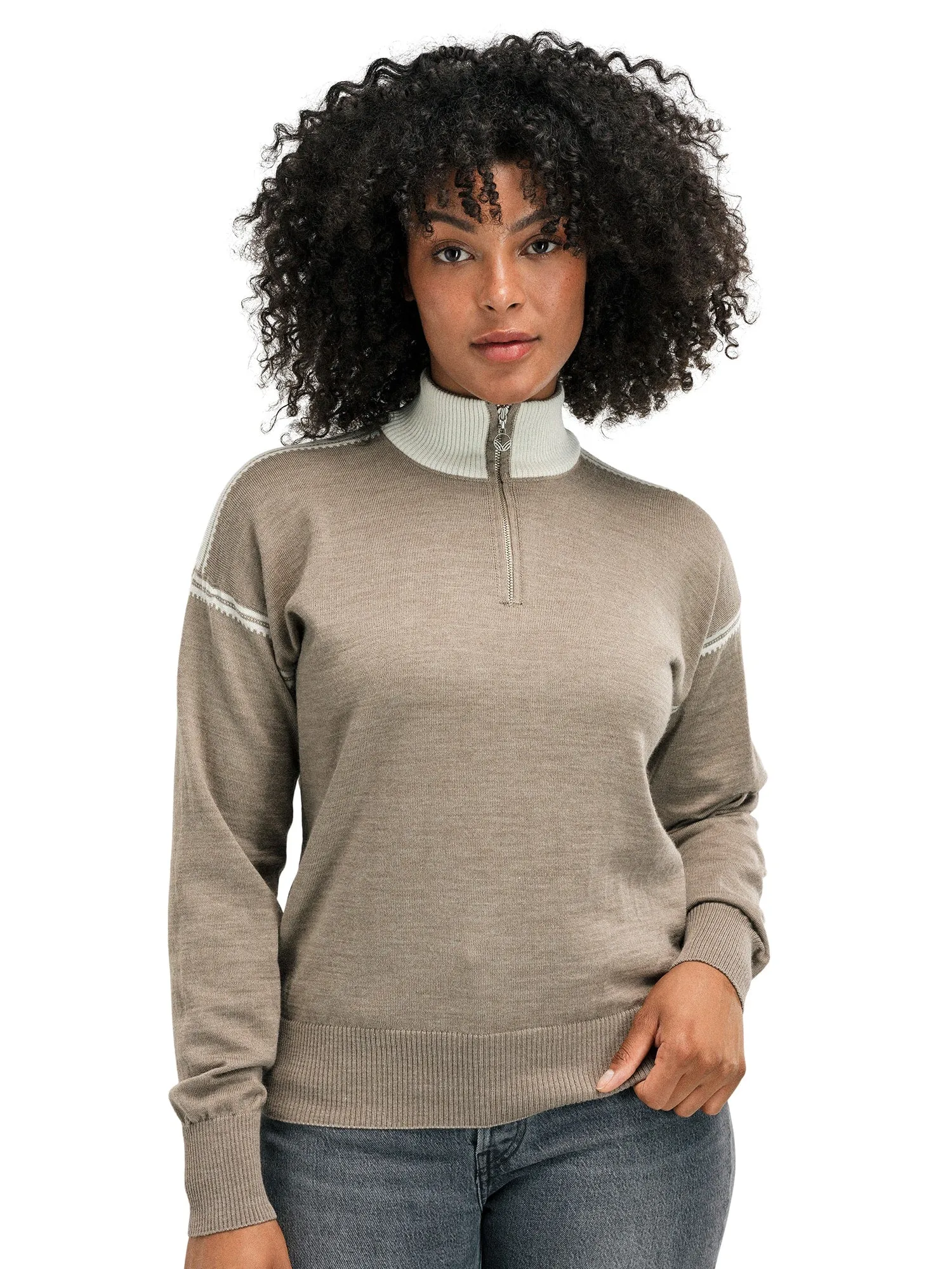 Dale of Norway | Sandvik Sweater | Women's | Mountainstone/Off White