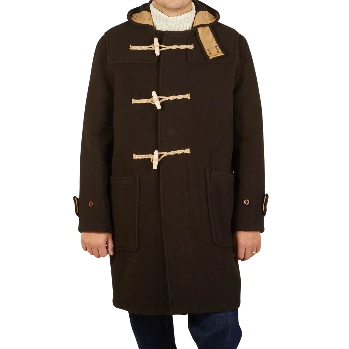 Dark Brown Wool Monty Duffle Coat