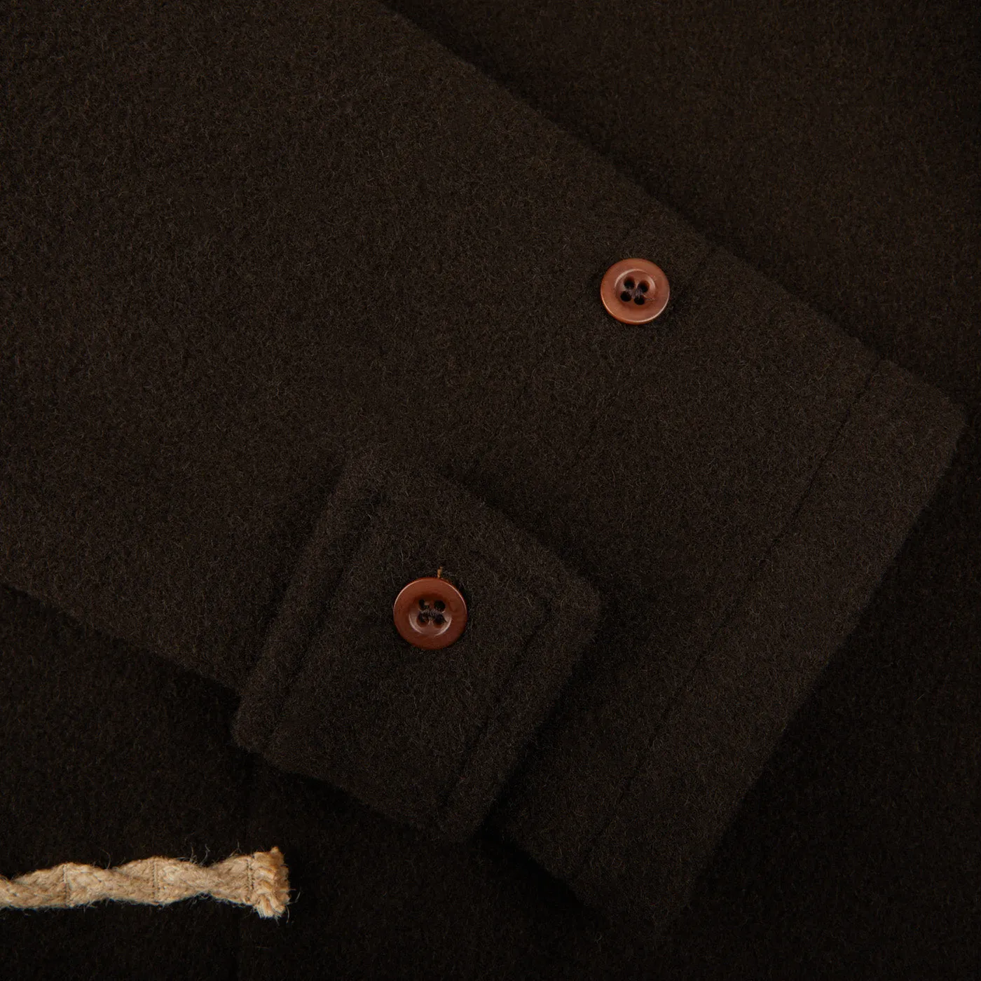 Dark Brown Wool Monty Duffle Coat