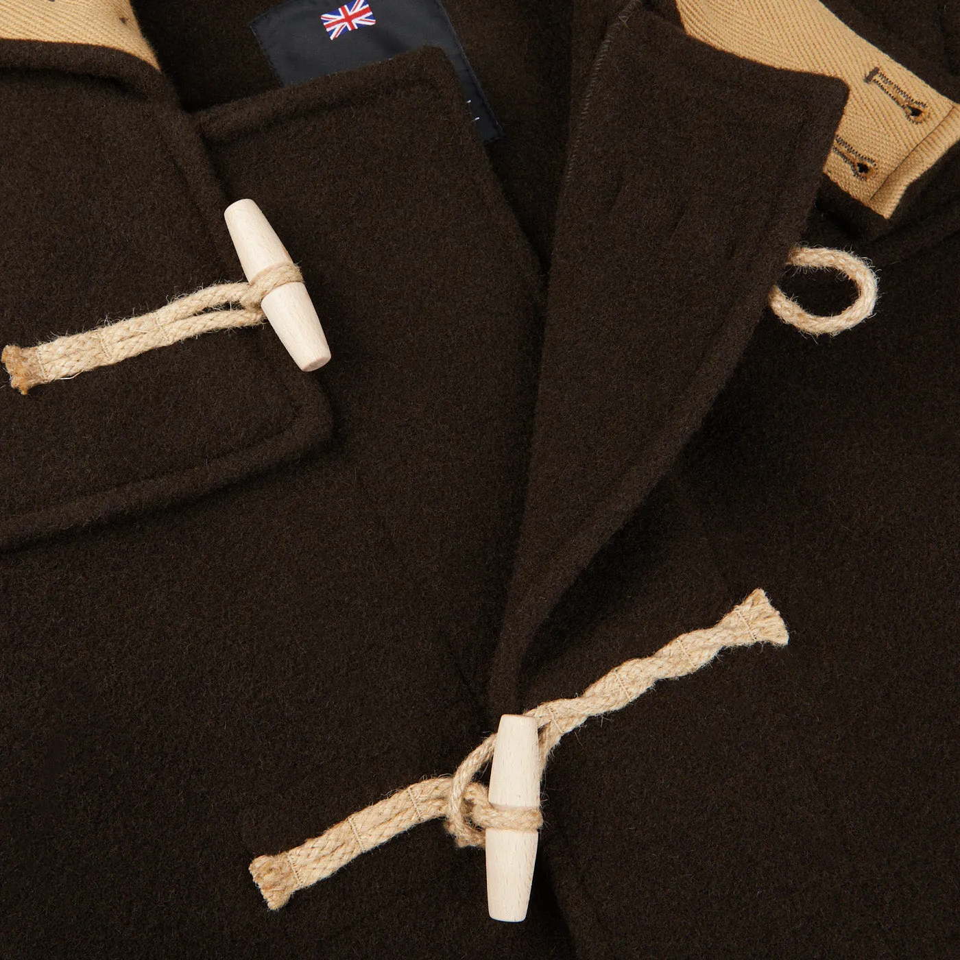 Dark Brown Wool Monty Duffle Coat