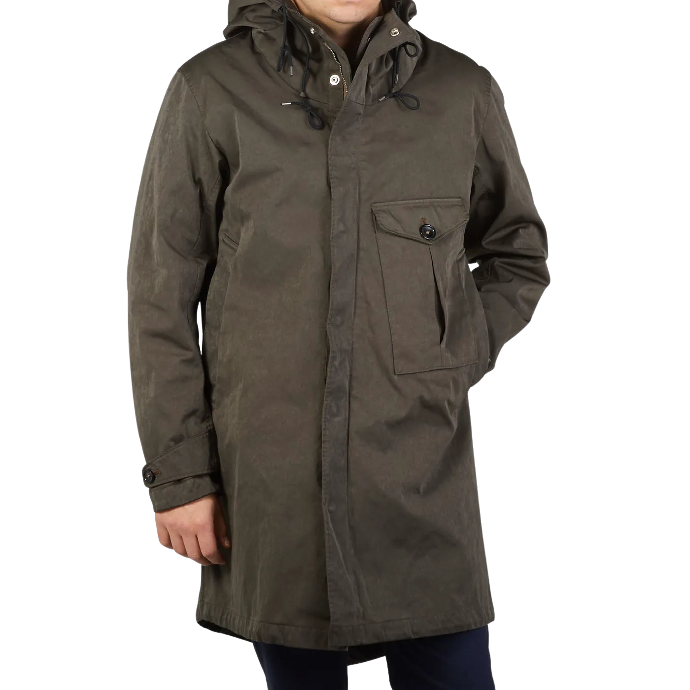 Dark Green Technical Cyclone Parka