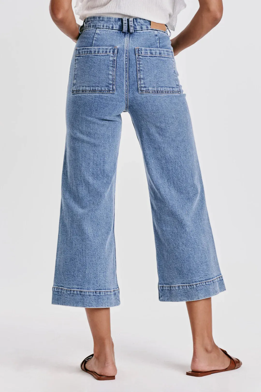 Dear John Audrey Cropped Wide Leg Jeans