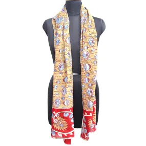 Desert Bloom – Limited Edition Hand Painted Cotton Scarf (HS0012)