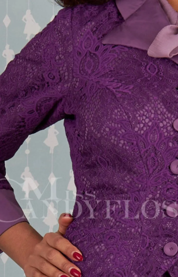 Dessa-Violette 1940s lace reversible blazer by Miss Candyfloss