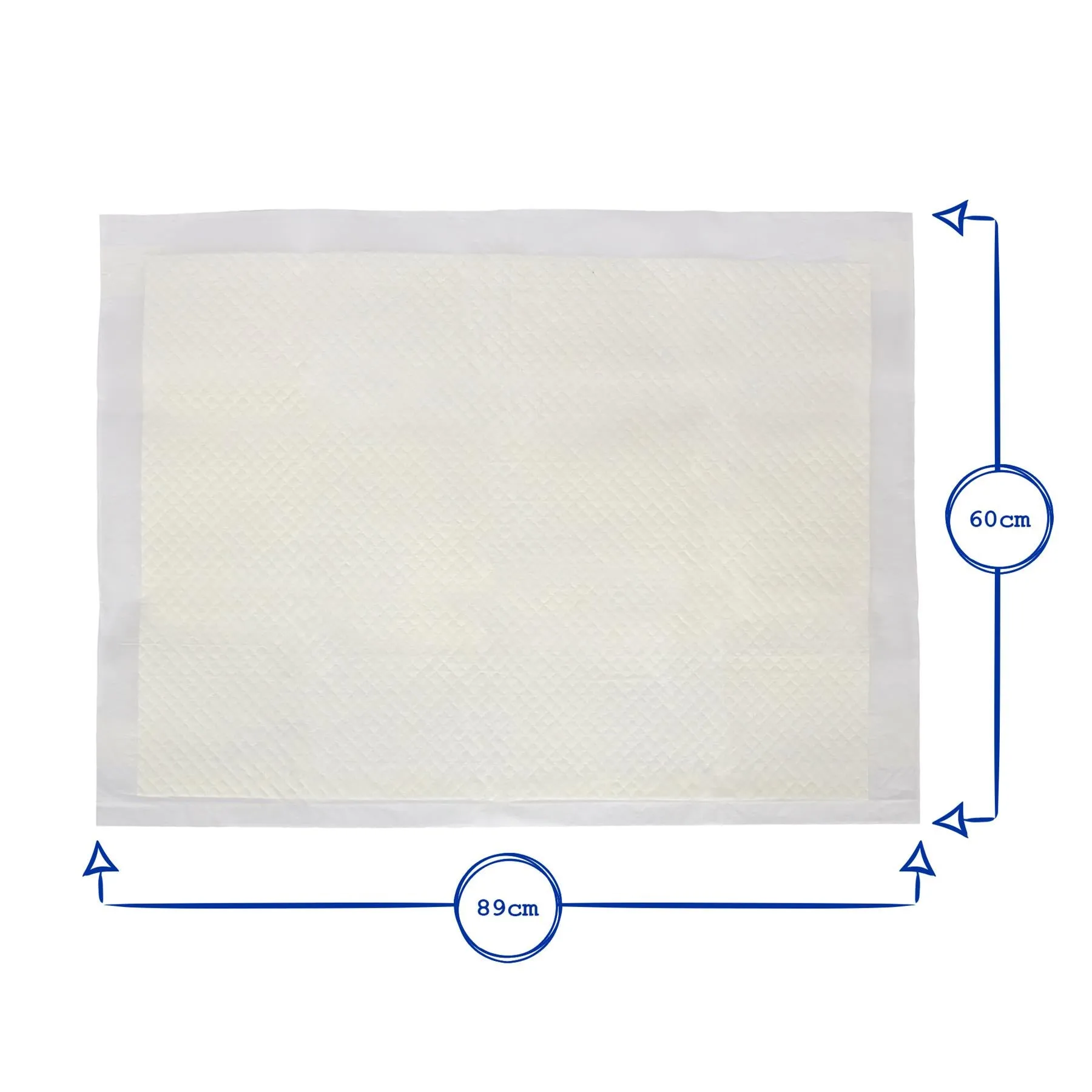 Disposable Incontinence Bed Pads - 60cm x 89cm - Pack of 10 - By Harbour Housewares