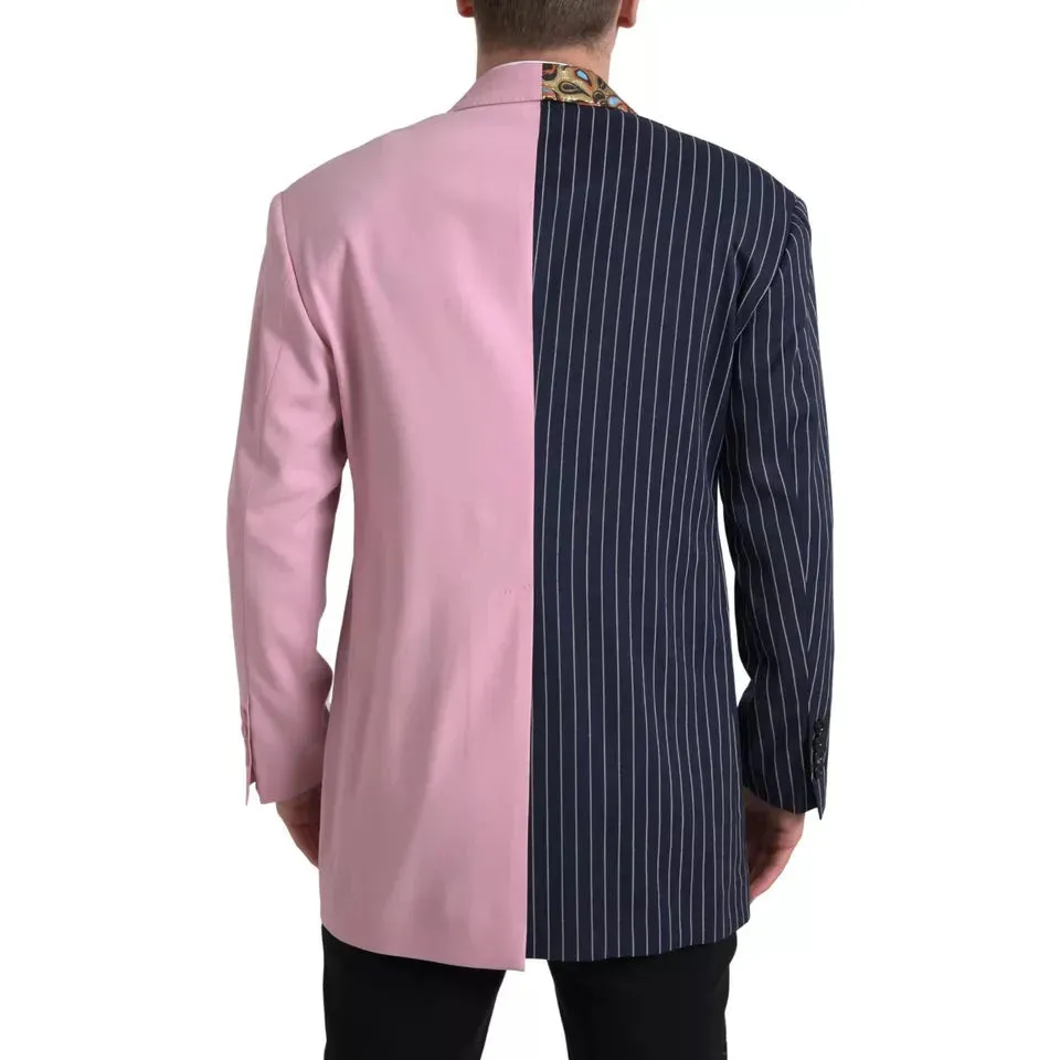 Dolce & Gabbana Multicolor Patchwork Single Breasted Blazer