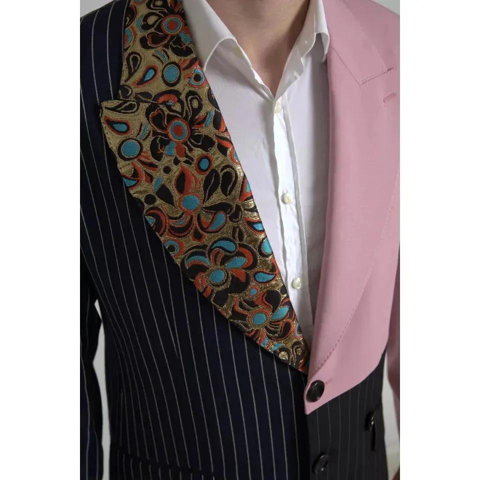 Dolce & Gabbana Multicolor Patchwork Single Breasted Blazer