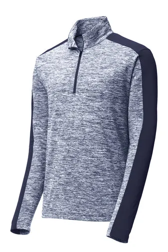 DVS_Sport-Tek PosiCharge Electric Heather Colorblock 1/4-Zip Pullover