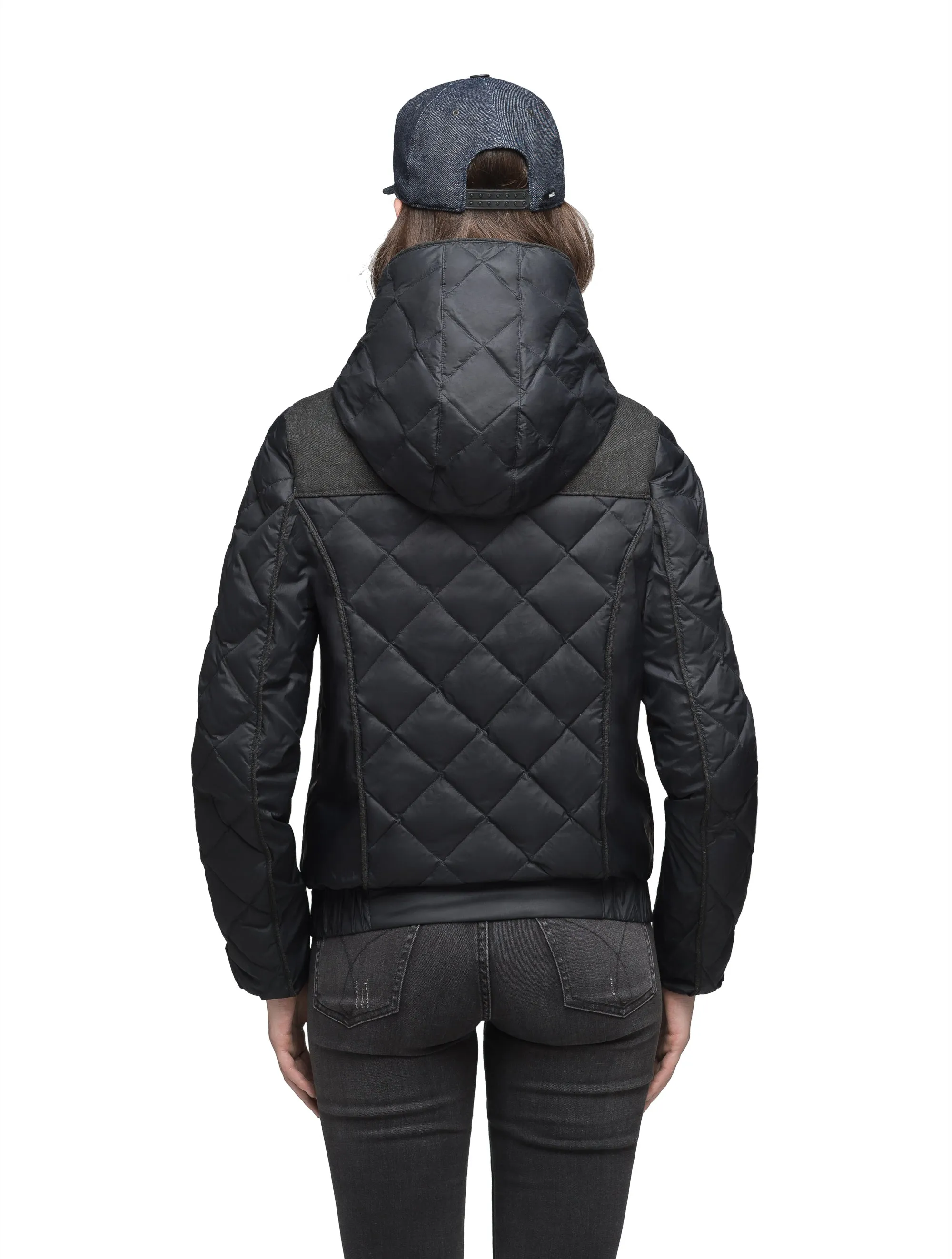 Elle Women's Quilted Hooded Jacket