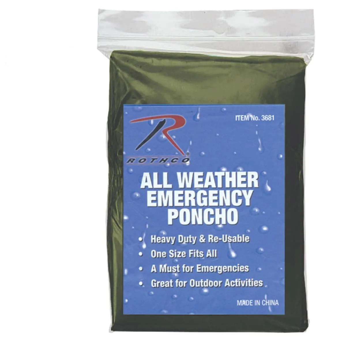 Emergency Poncho pack of 2