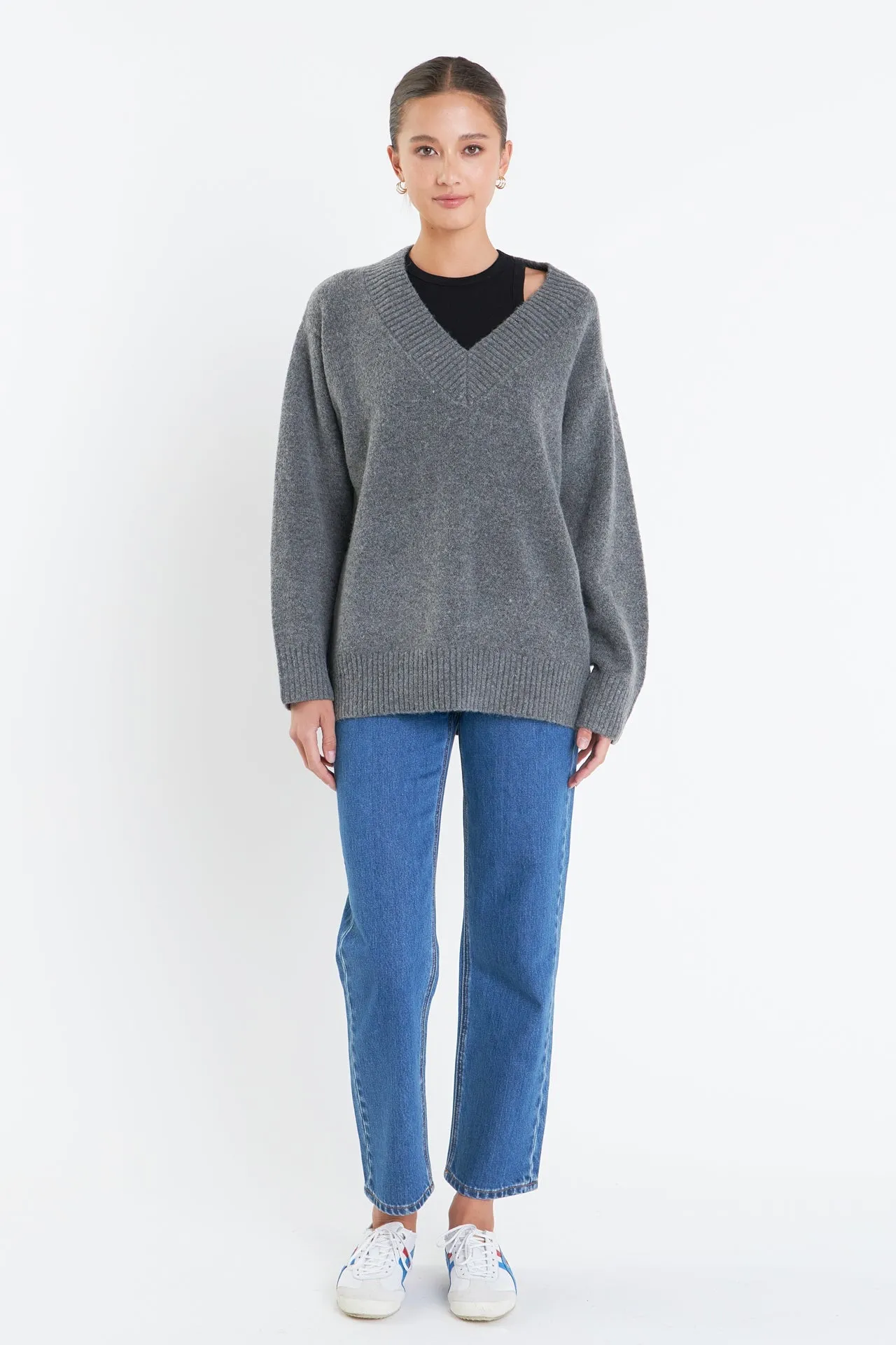 English Factory - V Neckline Oversized Sweater