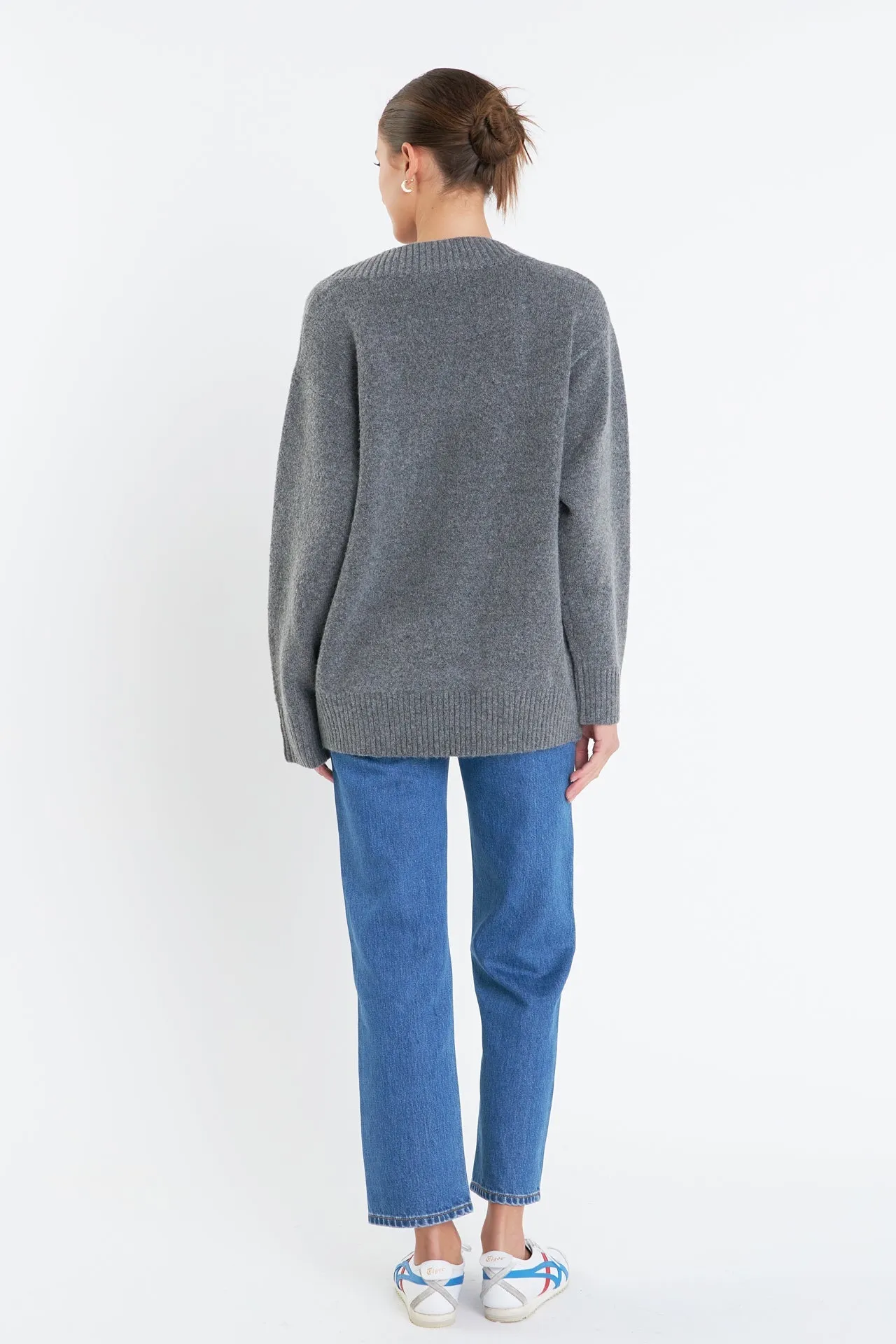 English Factory - V Neckline Oversized Sweater