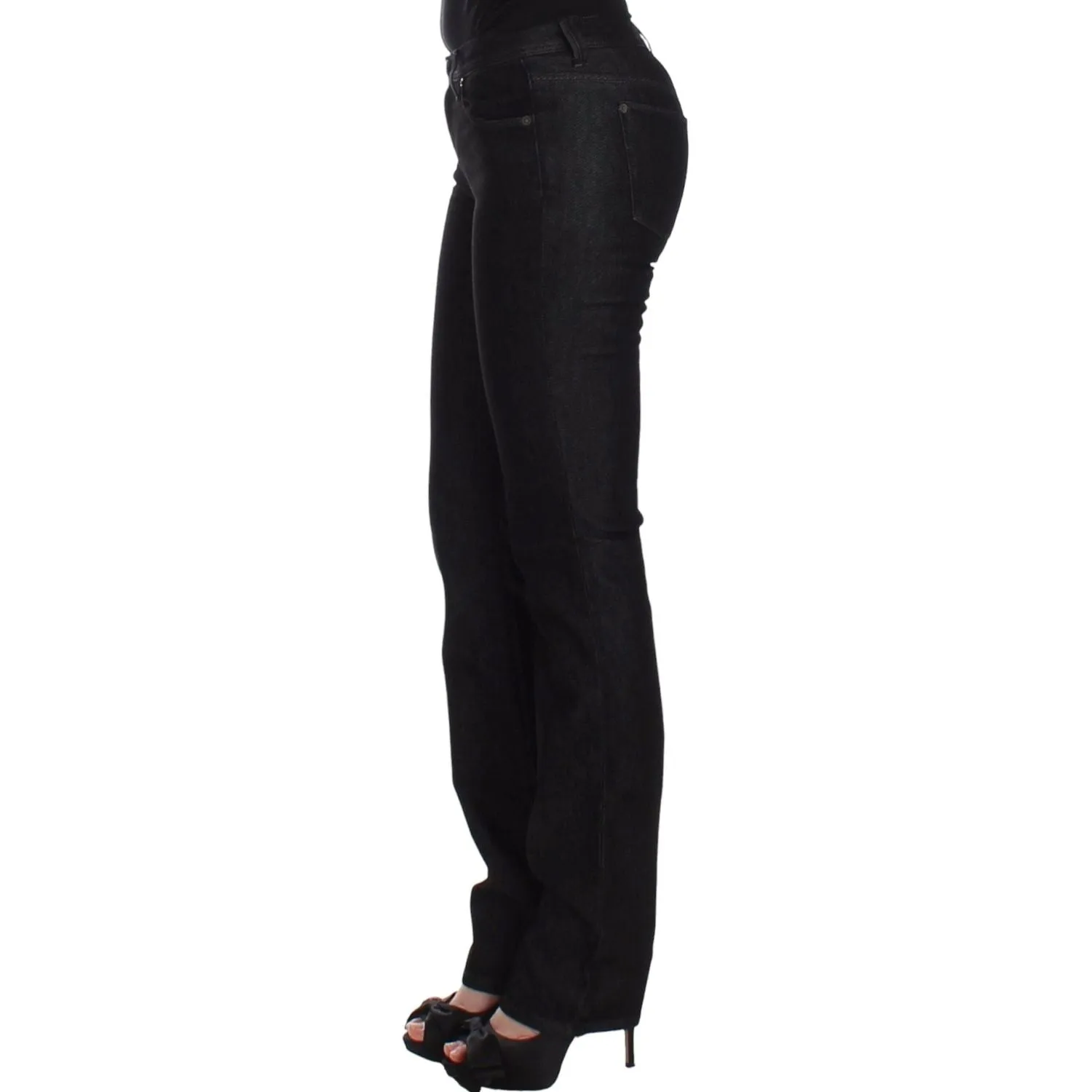 Ermanno Scervino Chic Black Slim Skinny Jeans