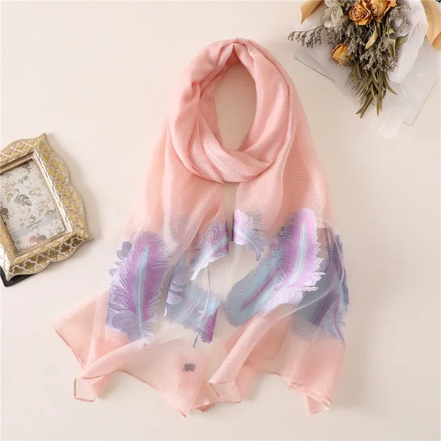 Fashion Silk Scarf Printed Bandana Shawl #1771