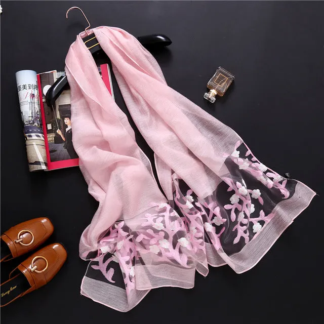 Fashion Silk Scarf Printed Bandana Shawl #1771