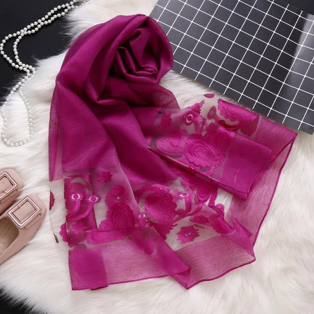 Fashion Silk Scarf Printed Bandana Shawl #1771