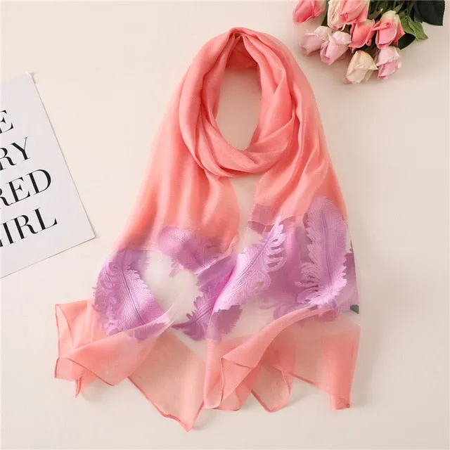 Fashion Silk Scarf Printed Bandana Shawl #1771