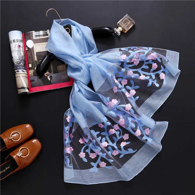 Fashion Silk Scarf Printed Bandana Shawl #1771