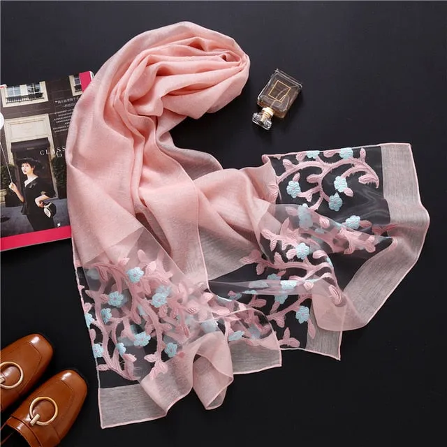 Fashion Silk Scarf Printed Bandana Shawl #1771