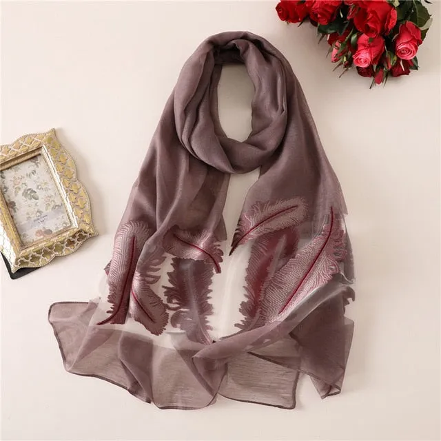 Fashion Silk Scarf Printed Bandana Shawl #1771