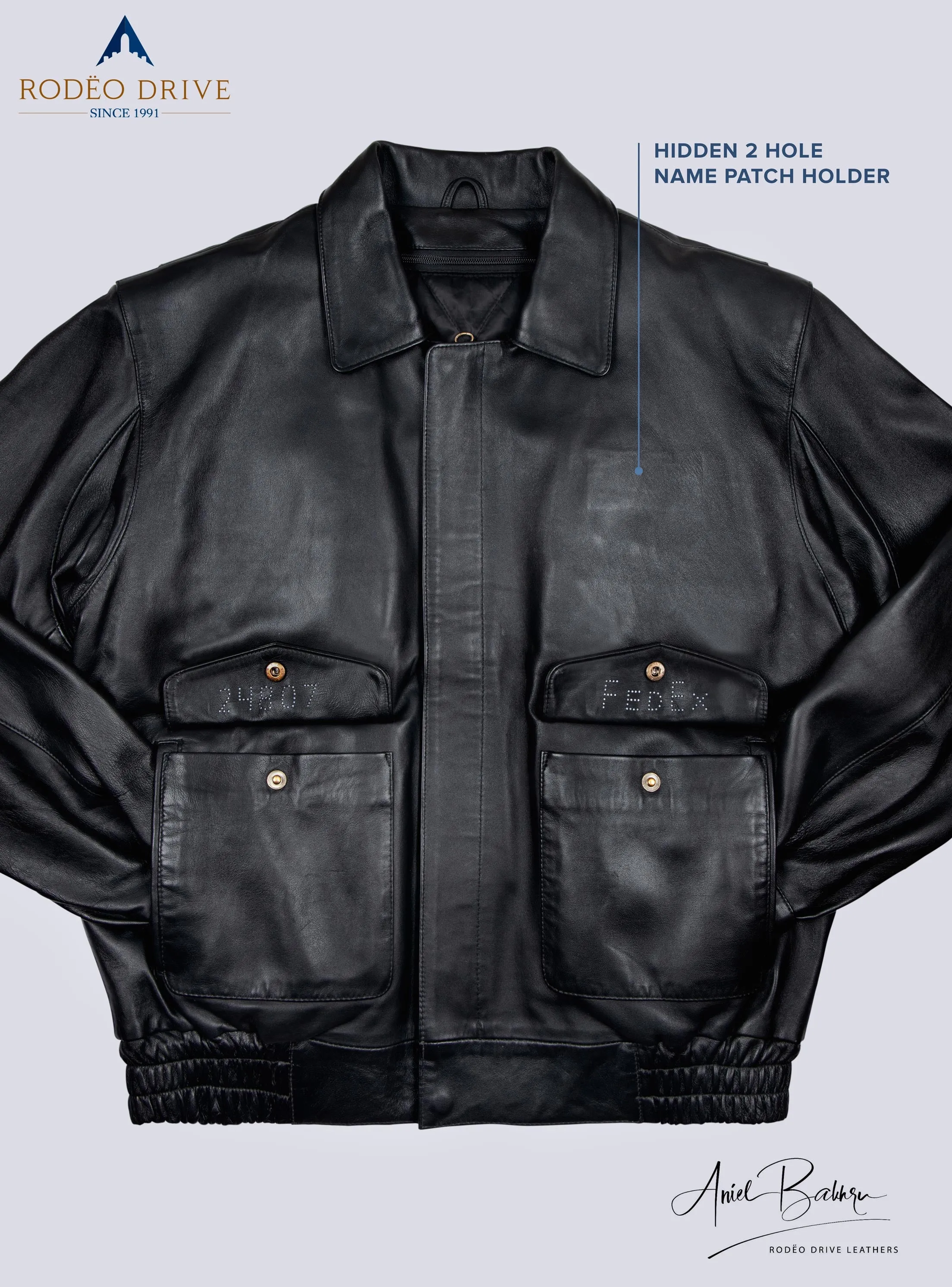 FedEx UNIFORM LEATHER JACKETS MEN