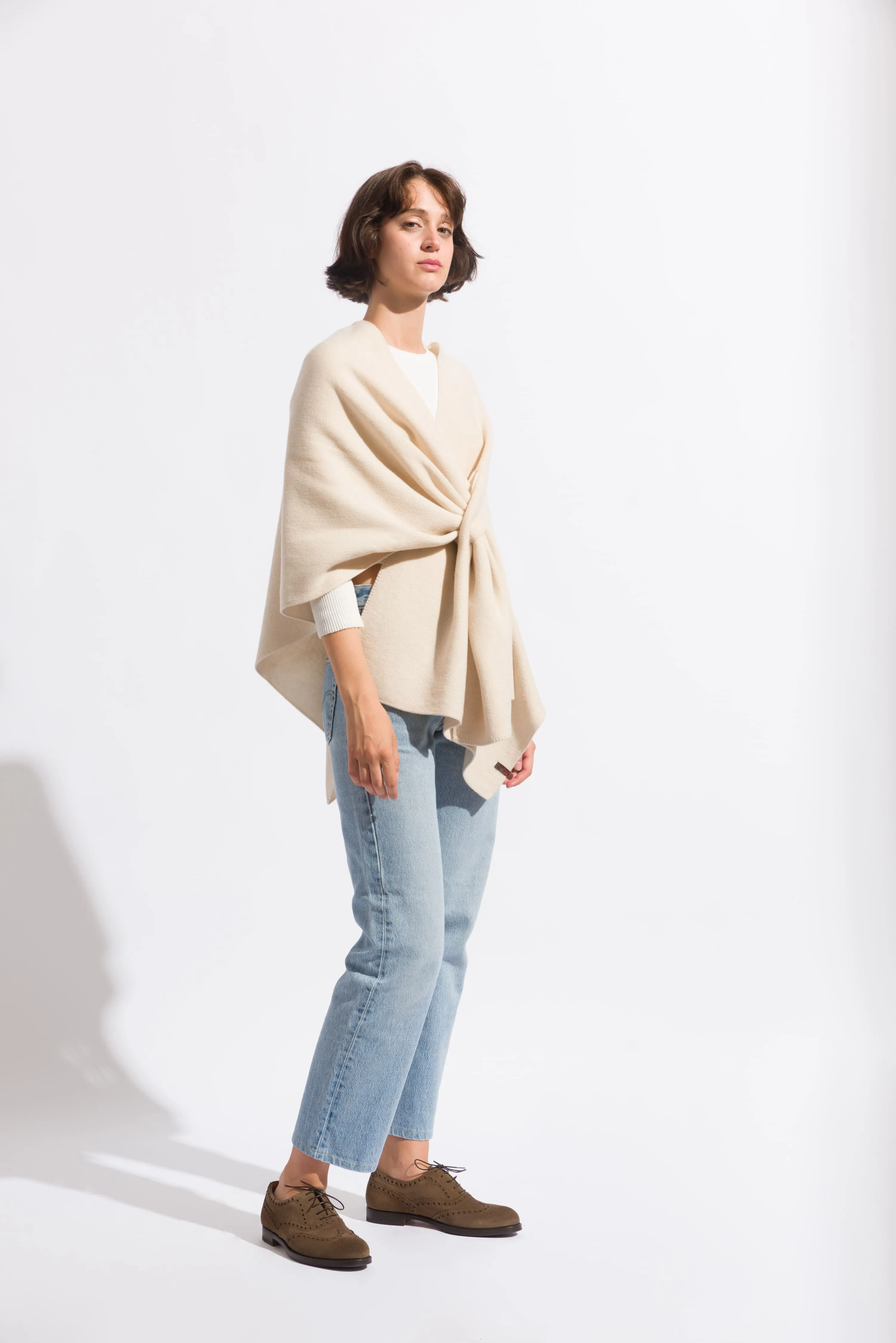 Firenze Luxe Cashmere Poncho by Curling Collection