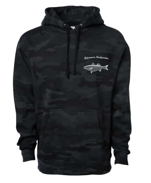 Fish Heads Striped Bass Pullover Hoodies