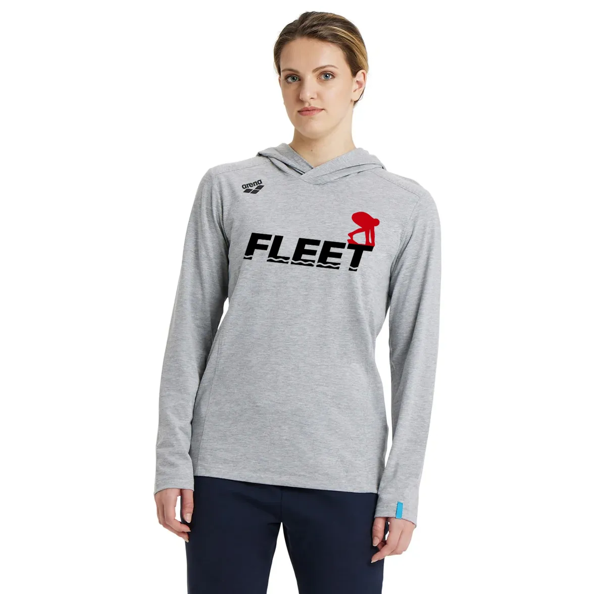 FLEET Arena Unisex Team Hooded T-shirt Panel w/ Logo