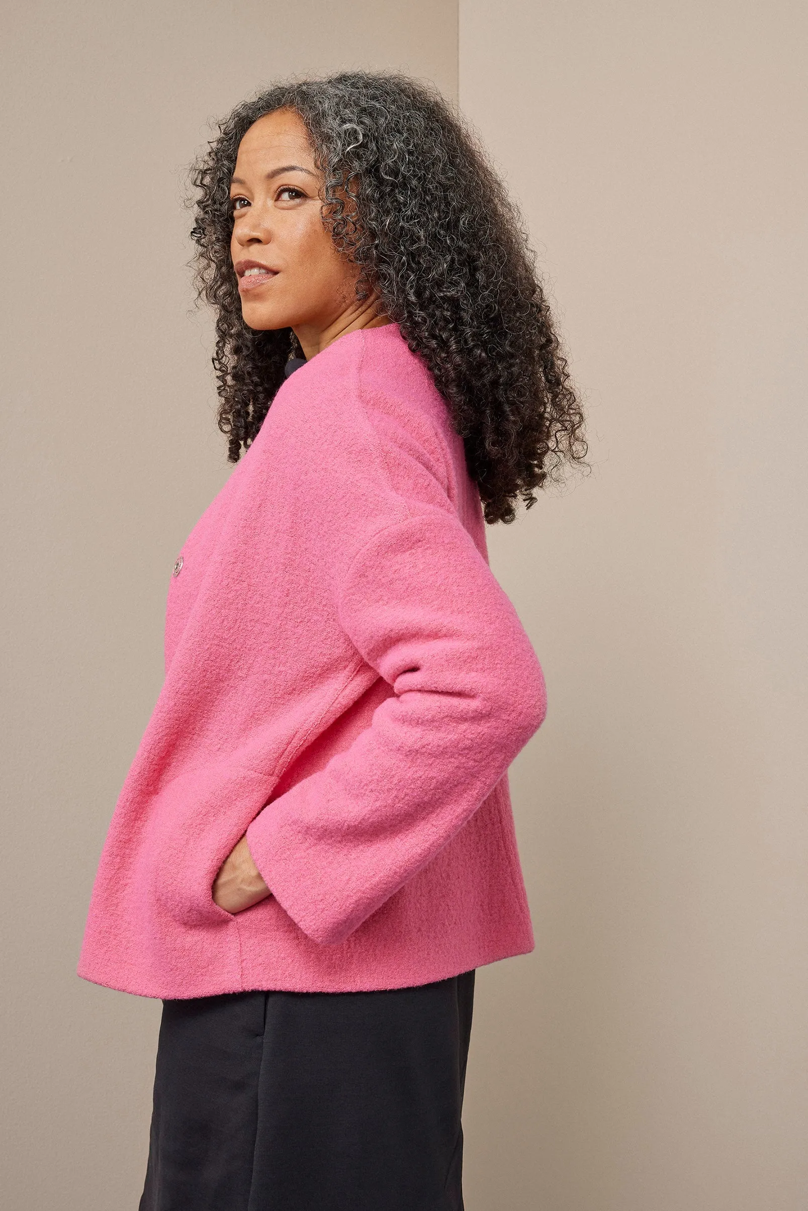 Flow Wool Blazer Pink