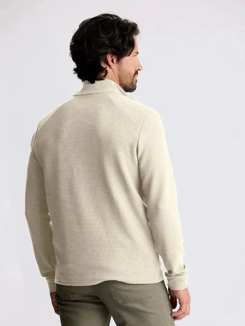 Free Fly Men’s Waffle Quarter Zip Sandstone