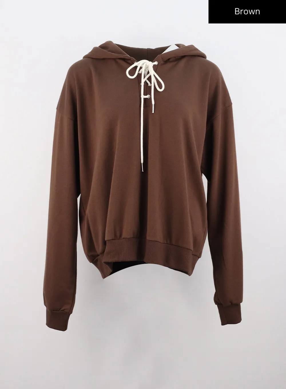 Front Tie Hooded Sweatshirt IS312