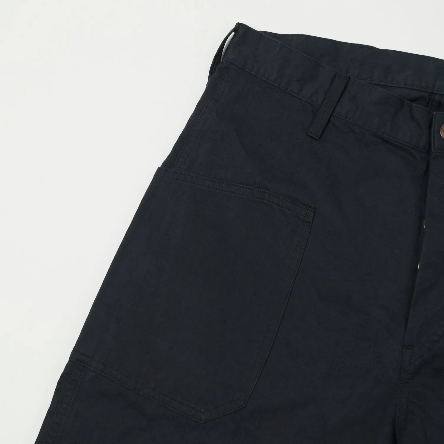 Full Count 1119-3 Old Japanese Twill US Navy Trouser - Black