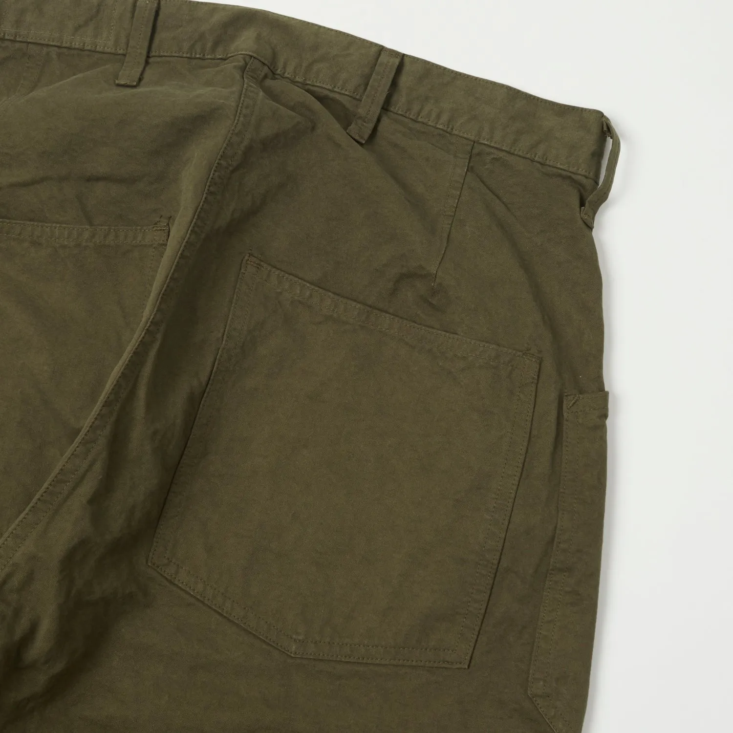 Full Count 1119-3 Old Japanese Twill US Navy Trouser - Olive Drab