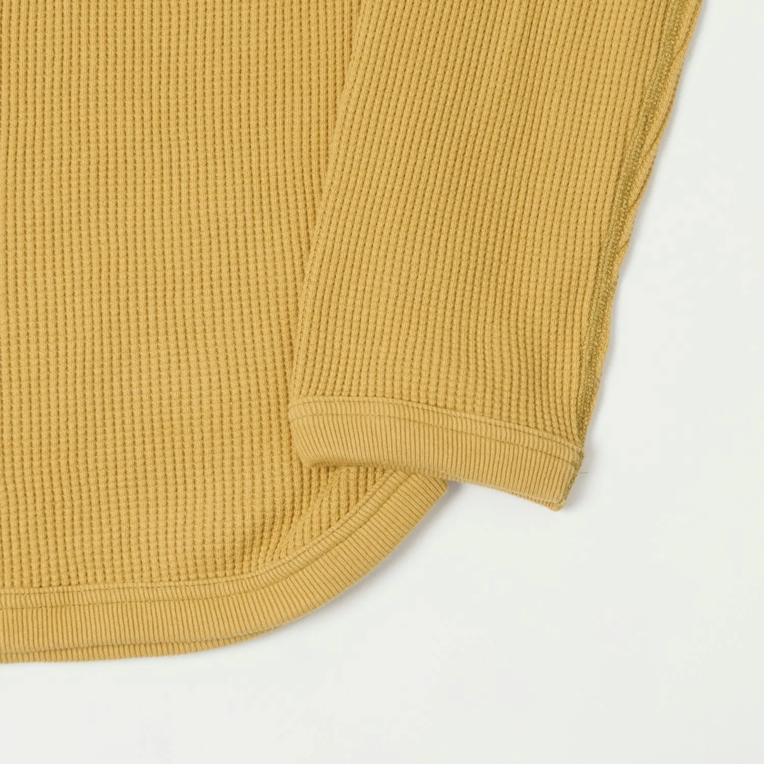 Full Count 5964 Heavyweight Waffle LS Tee - Camel