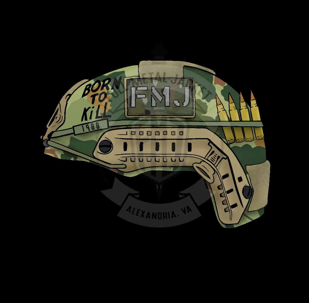 Full Metal Jacket Throwback Helmet V1 PVC Patch