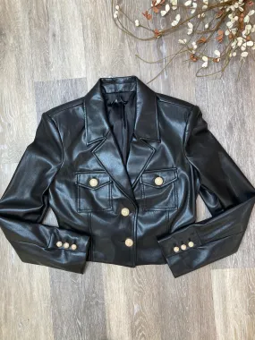 GEN Karl Vegan Leather Blazer