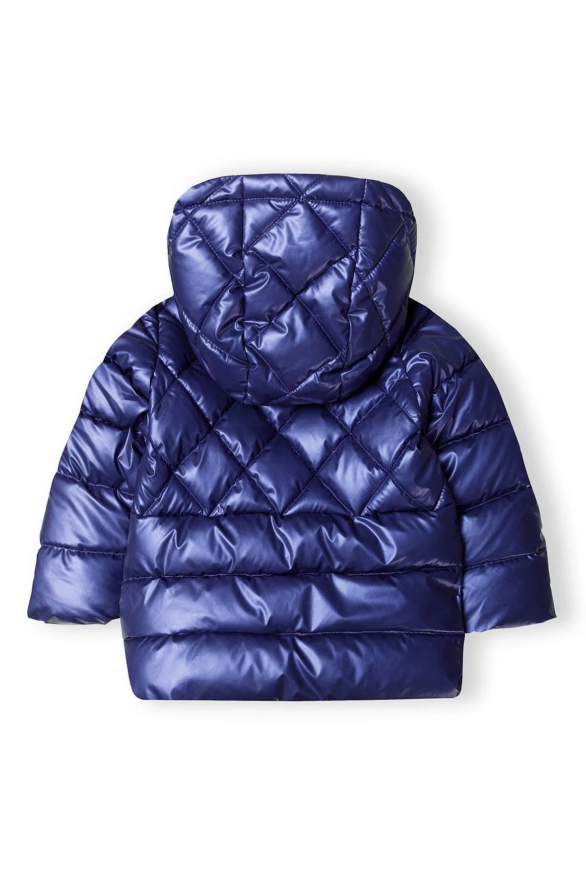 Girls Metallic Puffer Coat Navy Blue *In store now*