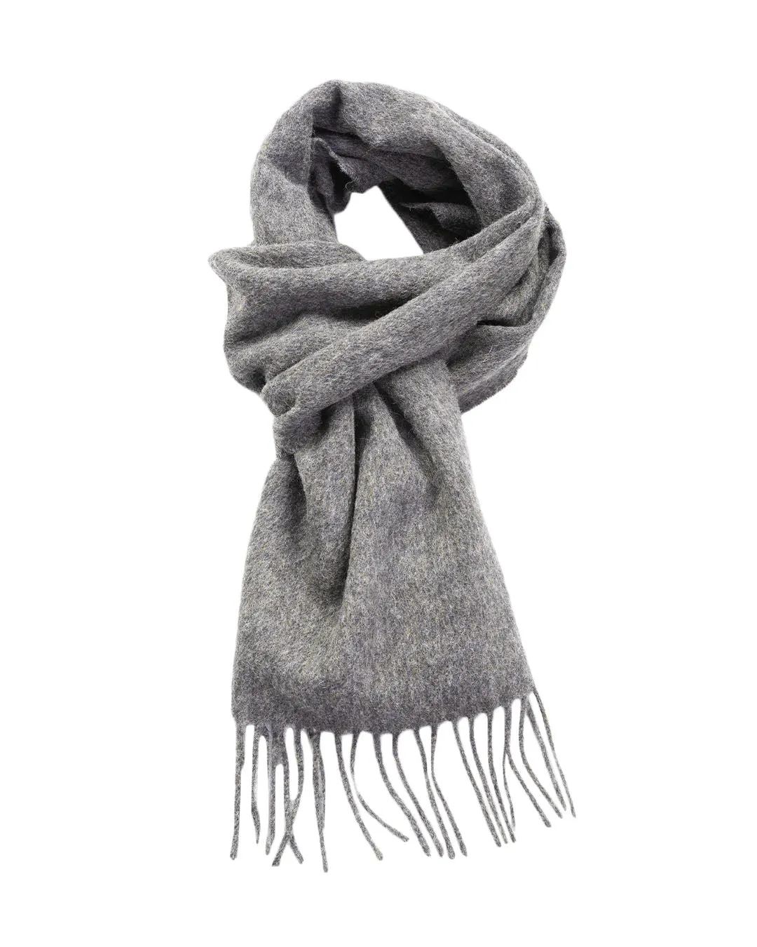 Grey Made in England Merino Wool Scarf