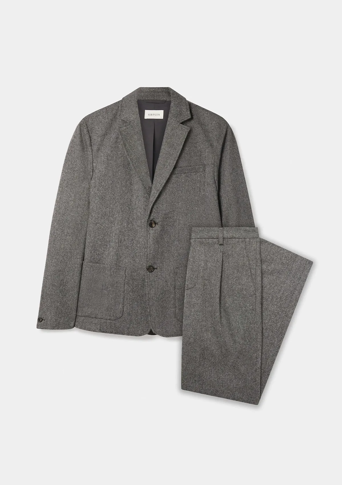 Grey Salt & Pepper Wool Blazer