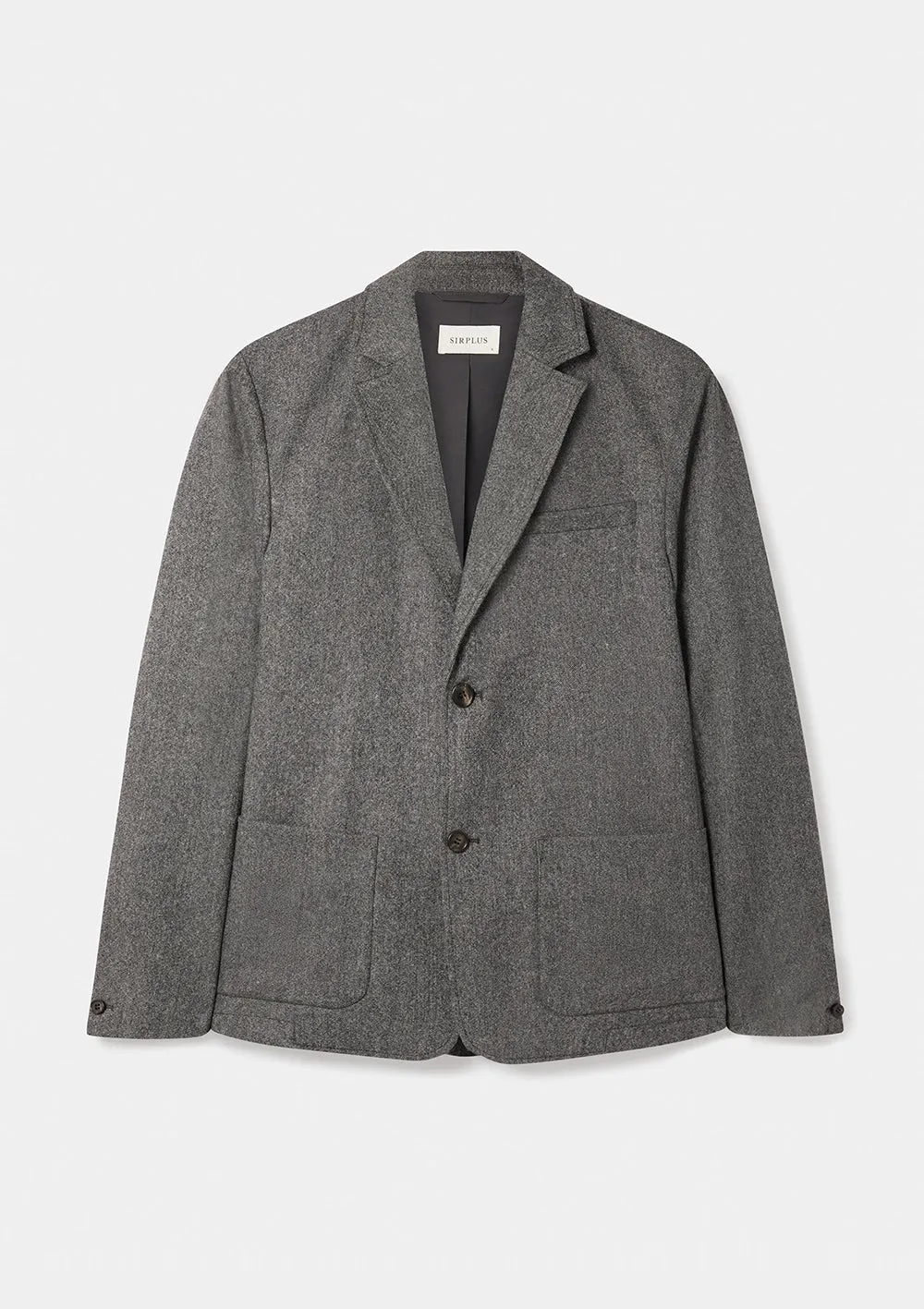 Grey Salt & Pepper Wool Blazer