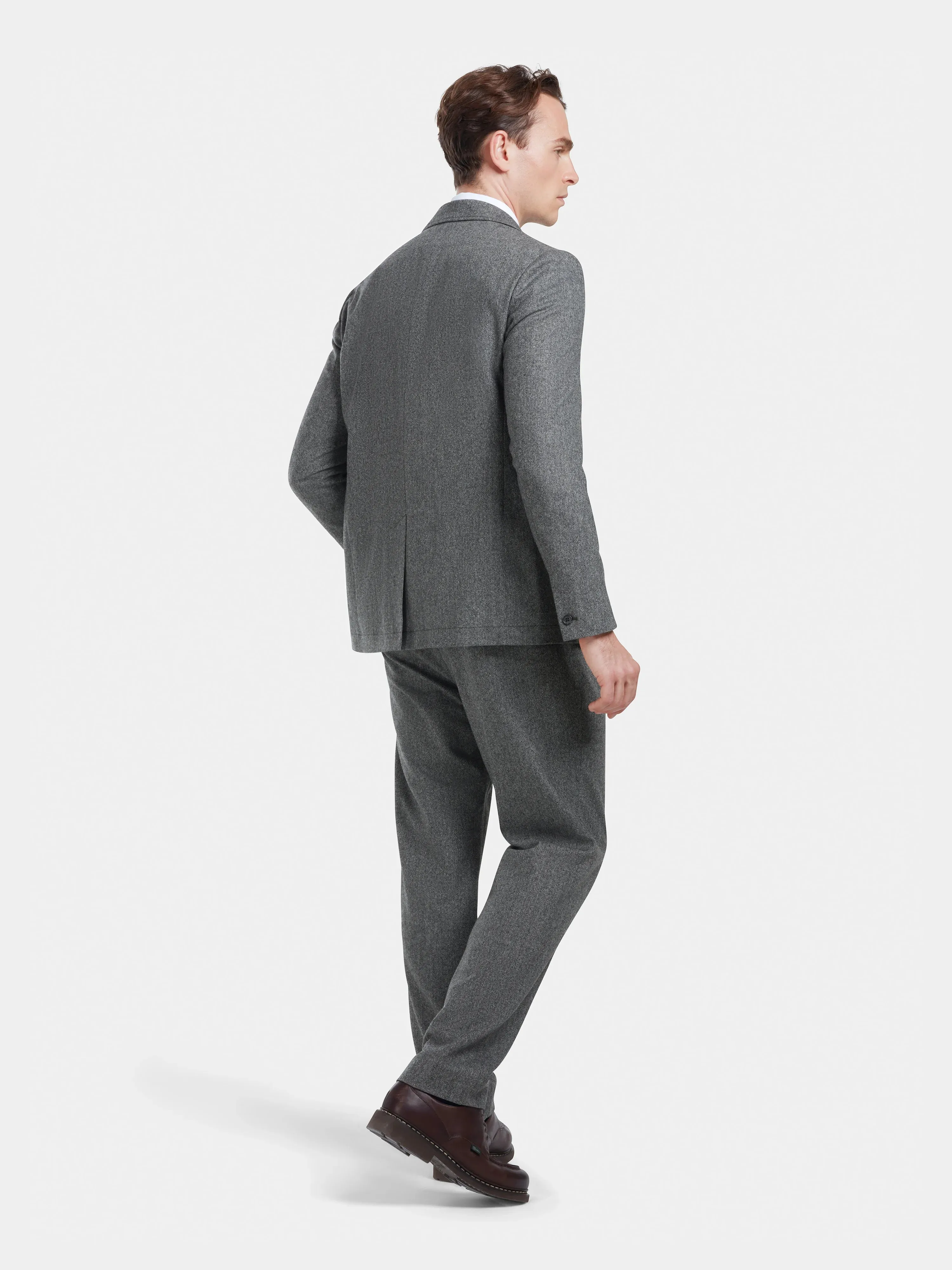 Grey Salt & Pepper Wool Blazer