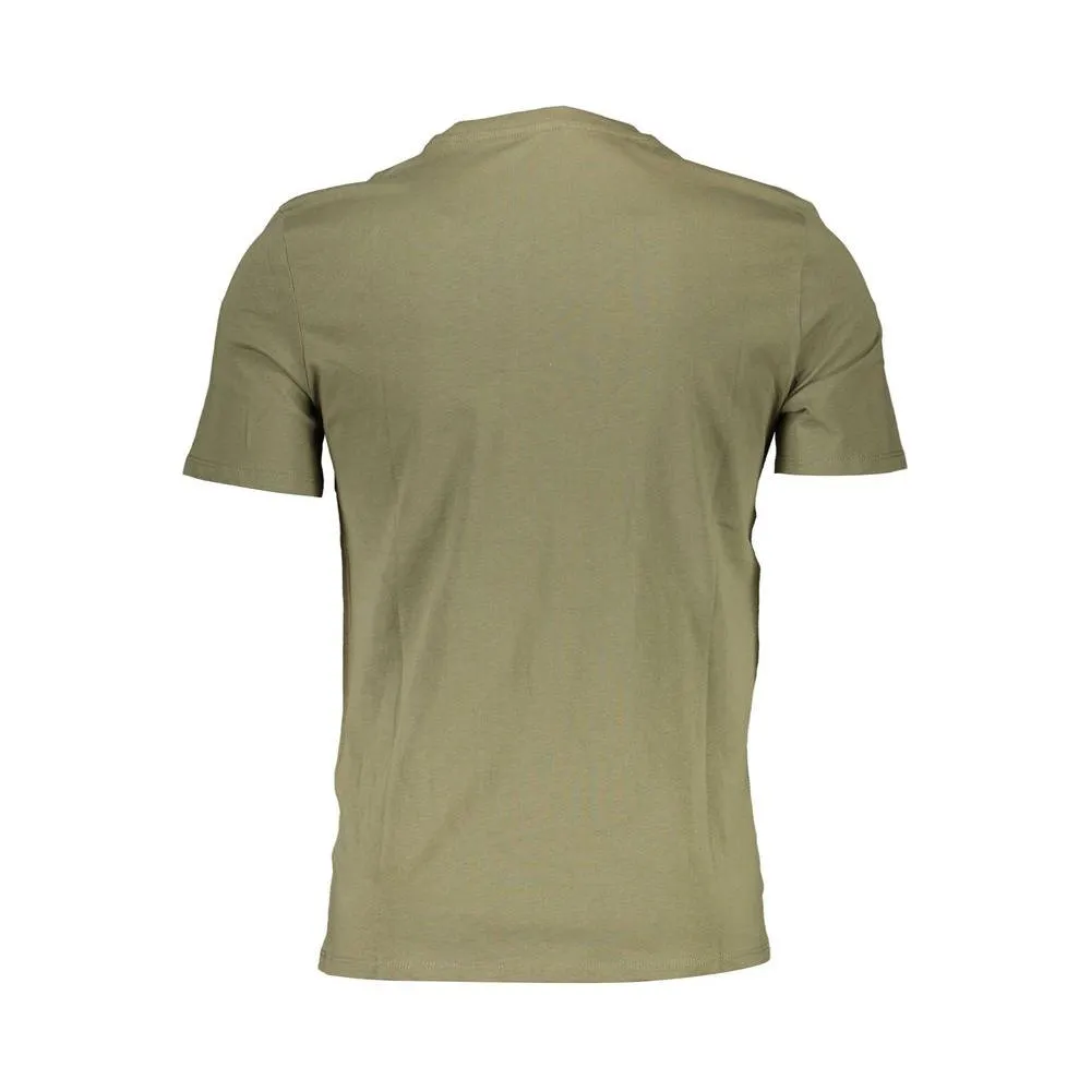 Guess Jeans Green Cotton Men TShirt