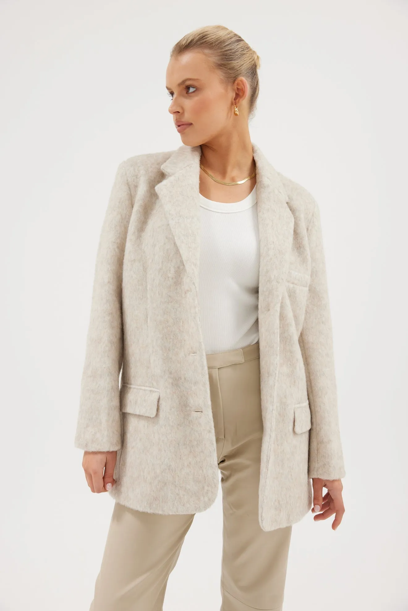 Harper Blazer - Grey Marle